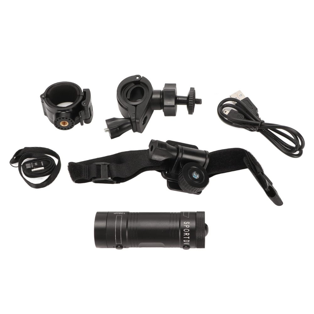 MUNEFE Helmet Camera, Small Action Camera, Motorcycle Dash Cam, Suitable for Providin Surprisinly Clear and Noise Recordin