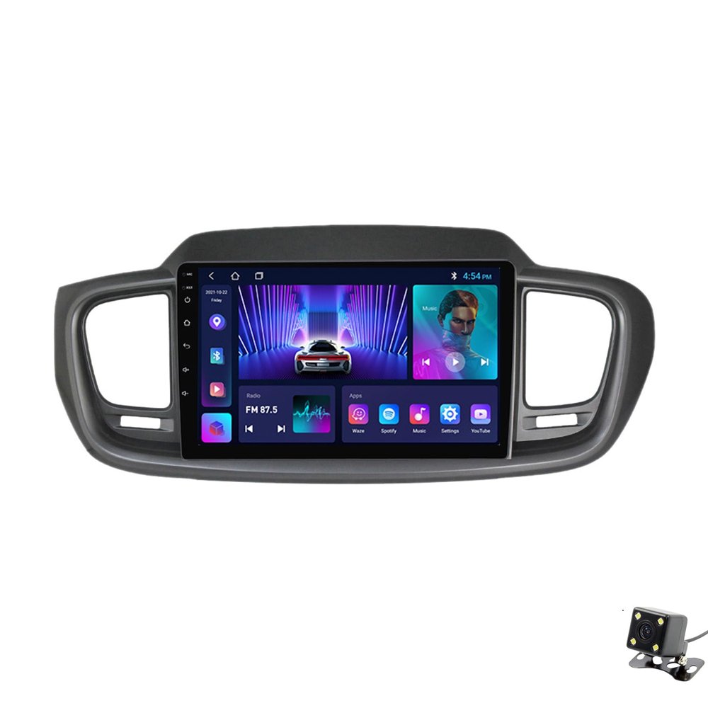 ADMLZQQ Double Din Car Stereo Multimedia with Bluetooth and 9" Touchscreen Android 12 for KIA Sorento 2014-2017,with GPS/Car-Play Android/SWC/Backup Camera/Mirror Link/4G WiFi,M90s