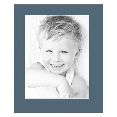 10x13 Antique Blue/Dutch Blue Custom Mat for Picture Frame with 6x9 Opening Size (Mat Only, Frame NOT Included) - 4 Pack