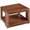 Home Audio Equipment Cabinet HiFi Audio Equipment Cabinet Multi-Functional Multi-Layer Audio Cabinet Solid Wood to Create a Strong Load-Bearing Safe and Durable (Color : Walnut Coloured, Size : 2st view 1