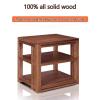 Home Audio Equipment Cabinet HiFi Audio Equipment Cabinet Multi-Functional Multi-Layer Audio Cabinet Solid Wood to Create a Strong Load-Bearing Safe and Durable (Color : Walnut Coloured, Size : 2st view 3