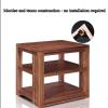Home Audio Equipment Cabinet HiFi Audio Equipment Cabinet Multi-Functional Multi-Layer Audio Cabinet Solid Wood to Create a Strong Load-Bearing Safe and Durable (Color : Walnut Coloured, Size : 2st view 4