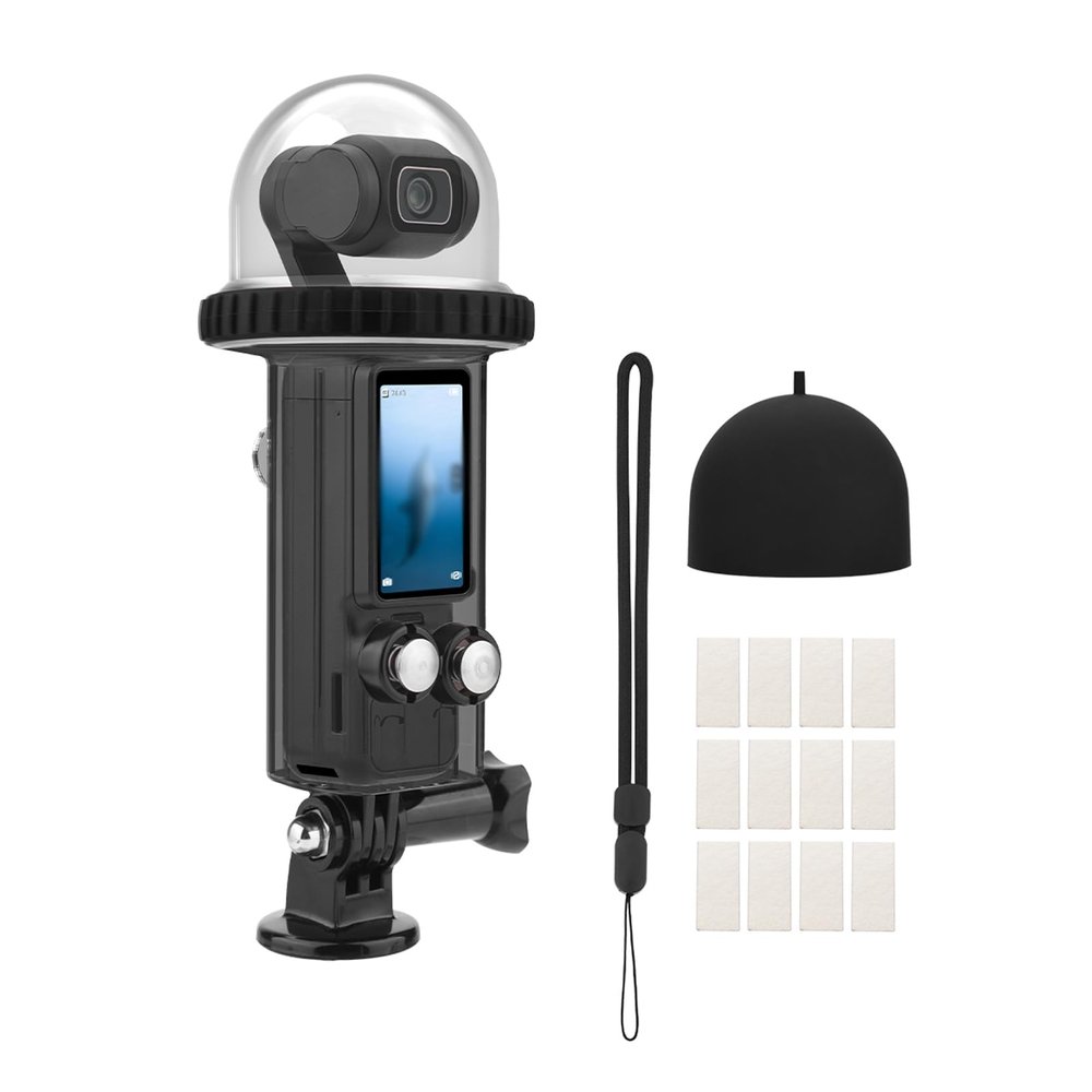 DirectNine Basics 40M/131FT Waterproof Dive Case Compatible for DJI Osmo Pocket 3 Waterproof Case Protective Underwater Diving Housing Cover Shell with Accessories for Osmo Pocket 3 Action Camera