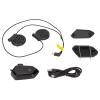 NDNCZDHC Motorcycle Helmet Headset Kit, Waterproof Automatic Call Answering Headphones Multifunction Noise Cancellation Bluetooth V5.0 Headset view 1