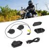 NDNCZDHC Motorcycle Helmet Headset Kit, Waterproof Automatic Call Answering Headphones Multifunction Noise Cancellation Bluetooth V5.0 Headset view 2