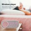 NDNCZDHC Alarm Clock Radio with Bluetooth Speaker, FM Radio,Dual Alarm Clock with LED Mirror Screen,USB Charging Output Digital Clock for Bedroom view 3