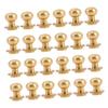DOITOOL Sets Satin Nickel Cabinet Handles Round Kitchen Knobs Gold Drawer Pulls Modern Dresser Knobs Scratch and Wear Resistant Easy Install view 1