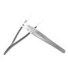 NOLITOY 2pcs Straight Aimed Tweezers Insulation Tips Precision Tweezers for Soldering Practice view 1