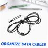10pcs Silicone Cable Ties Reusable Cord Ties for Home Office Cable Management view 4