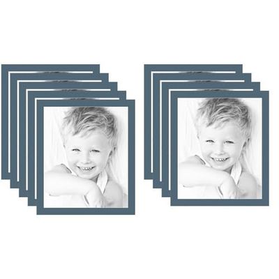 20x24 Antique Blue/Dutch Blue Custom Mat for Picture Frame with 16x20 Opening Size (Mat Only, Frame NOT Included) - 9 Pack