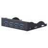 4 Ports USB 3.0 Front Panel Floppy Disk Bay, Front Panel USB Hub with 19 Pin Connector, 19 Pin to 4 Interface USB 3.0 Hub view 1