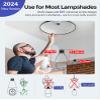 Hugolog 2K 3MP Light Bulb Security Camera 5G& 2.4GHz WiFi, 360 Wireless Outdoor Indoor Camera for Home, Motion Detection, Two-Way Talk, Color Night Vision, Siren Alarm, Compatible with Alexa(2 Pack) view 3