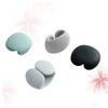 Angoily Tiny Stylish Cable Wire Organizer Headset Wire Winder Cable Holder Earphone Holder Silicone Cable Organizer Storage Buckle 4 Pack Random view 1
