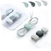 Angoily Tiny Stylish Cable Wire Organizer Headset Wire Winder Cable Holder Earphone Holder Silicone Cable Organizer Storage Buckle 4 Pack Random view 2