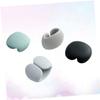 Angoily Tiny Stylish Cable Wire Organizer Headset Wire Winder Cable Holder Earphone Holder Silicone Cable Organizer Storage Buckle 4 Pack Random view 3