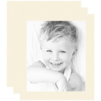 ArtToFrames 15x18 Cream Linen/Ivory Custom Mat for Picture Frame with 11x14 opening size (Mat Only, Frame NOT Included)