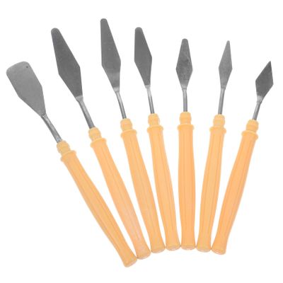 DIYEAH 7pcs Art Tool Set Palette Knife Mixing Sticks Paint Scrapers for Art Essential for Artists Oil Painting Tools