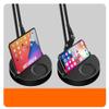 Desk Ring Light for Meetings10 InchSelfie Ring Light with Stand and Phone Holder for Laptop, Desktop Computer Ring Light for Makeup/Video Recording/Video Calls/Live Streaming,Black-Retractable view 4