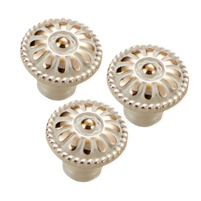 Cabilock 3pcs Mushroom Shape Cupboard Pull Knob Stylish Ivory White Drawer Handle for Home Furniture Easy to Install Material for Cabinets and Wardrobes