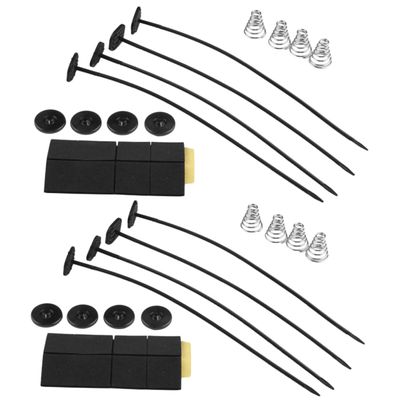 2 Set Car Fan Mounting Kit with Plastic and Stainless Steel