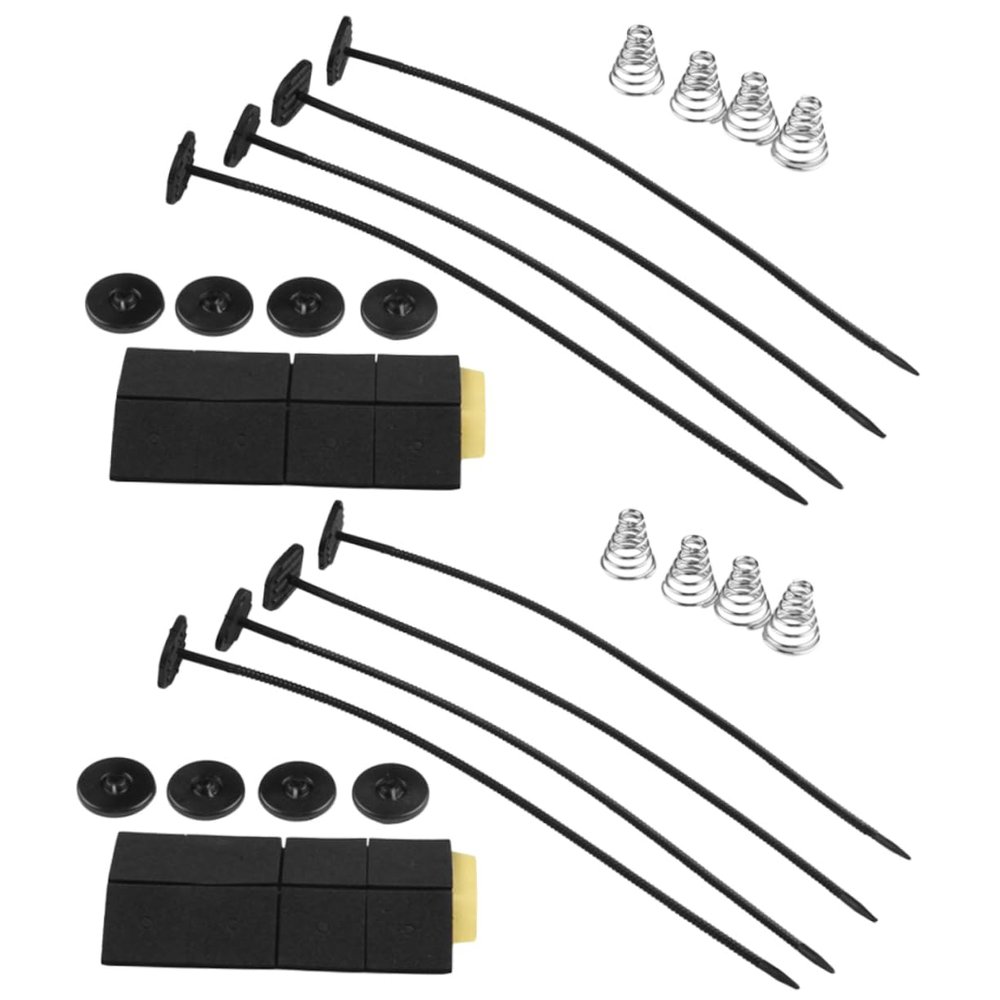 2 Set Car Fan Mounting Kit with Plastic and Stainless Steel