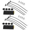 2 Set Car Fan Mounting Kit with Plastic and Stainless Steel view 1