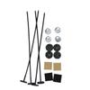 2 Set Car Fan Mounting Kit with Plastic and Stainless Steel view 3