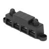 4 Position Distribution Block, Power Distribution Block 4 Stud M10 Heavy Duty Bus Bar 48VDC 250A for Automobile RV Yacht, Distribution Blocks (Black) view 3