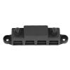 4 Position Distribution Block, Power Distribution Block 4 Stud M10 Heavy Duty Bus Bar 48VDC 250A for Automobile RV Yacht, Distribution Blocks (Black) view 4