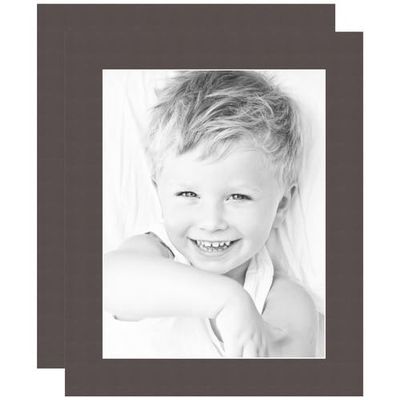 10x13 Weatherwood/Chestnut Custom Mat for Picture Frame with 6x9 Opening Size (Mat Only, Frame NOT Included) - 2 Pack