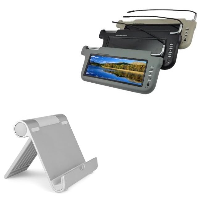 BoxWave Stand and Mount Compatible with Accele ZSV9PB - VersaView Aluminum Stand, Portable, Multi Angle Viewing Sturdy