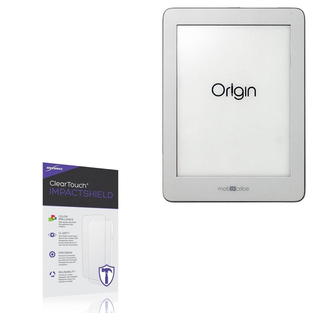BoxWave Screen Protector Compatible with Mobiscribe Origin E-Ink Notebook (6.8 in) - ClearTouch ImpactShield (2-Pack), Impenetrable Screen Protector Flexible Film