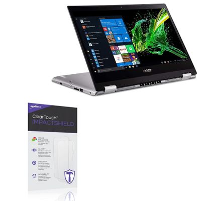 BoxWave Screen Protector Compatible with Acer Spin 3 (SP314-53N) - ClearTouch ImpactShield (2-Pack), Impenetrable Screen Protector Flexible Film