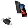 BoxWave Smart Gadget Compatible with Motorola ThinkPhone - AllReader SD Card Reader, microSD Card Reader SD Compact USB - Jet Black view 1