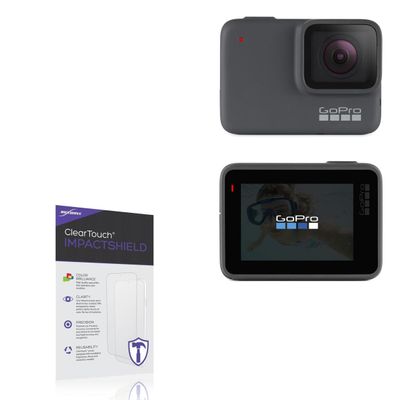 BoxWave Screen Protector Compatible with GoPro Hero 7 Silver - ClearTouch ImpactShield (2-Pack), Impenetrable Screen Protector Flexible Film