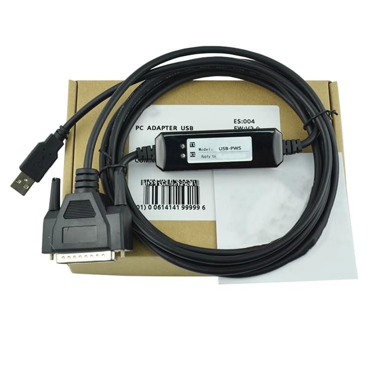 USB-PWS for Touch Screen Data Cable Download Cable Plug in 25 Pin Port Normal 3m