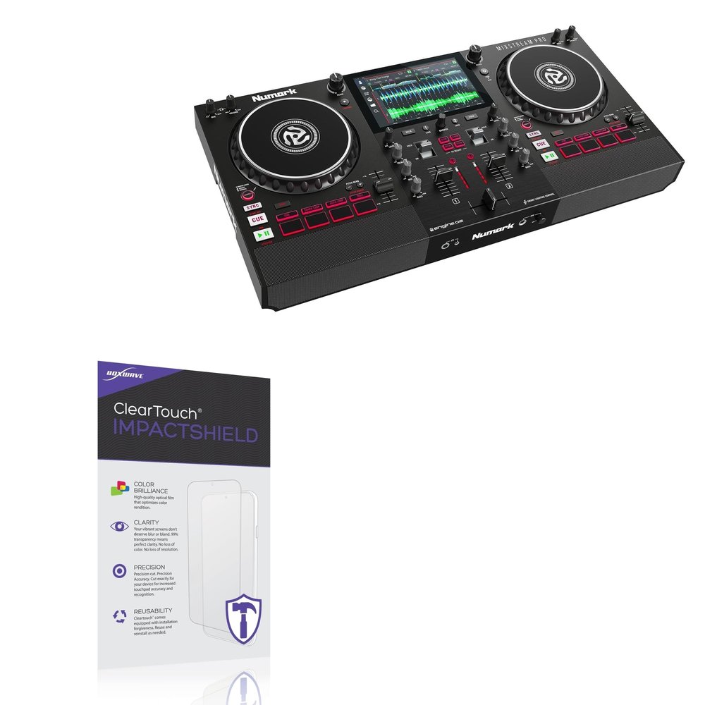BoxWave Screen Protector Compatible with Numark Mixstream Pro - ClearTouch ImpactShield (2-Pack), Impenetrable Screen Protector Flexible Film