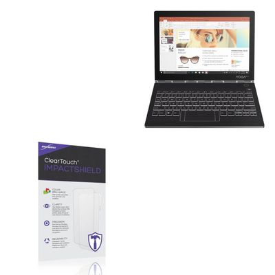BoxWave Screen Protector Compatible with Lenovo Yoga Book C930 - ClearTouch ImpactShield (2-Pack), Impenetrable Screen Protector Flexible Film