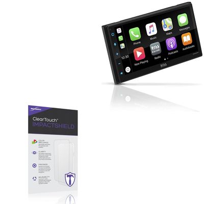 BoxWave Screen Protector Compatible with BOSS Audio BE950WCPA - ClearTouch ImpactShield (2-Pack), Impenetrable Screen Protector Flexible Film