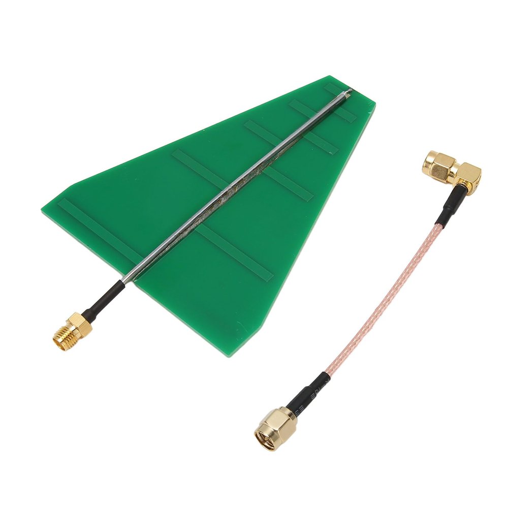 Zunate UWB Ultra Wideband Log Periodic Antenna, 1.35-9.5GHz, 15W 5-6dB, with Adapter Cable for Router and WLAN Conversion