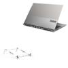 BoxWave Stand and Mount Compatible with Lenovo ThinkBook 16P - Pocket Aluminum Stand 3-in-1, Portable Multi Angle Viewing Riser - Metallic Silver view 1