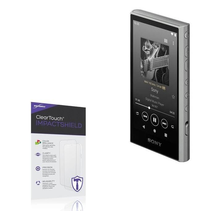 BoxWave Screen Protector Compatible with Sony Walkman (NW-A306) - ClearTouch ImpactShield (2-Pack), Impenetrable Screen Protector Flexible Film