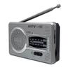 DFHBFG AM/FM Pocket Radio Player, Dual Band HiFi, Elder Pointer Radio, Battery Powered, Pocket Size, Silver, Built-in Speaker, 9.8x6x2.5cm view 2