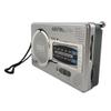 DFHBFG AM/FM Pocket Radio Player, Dual Band HiFi, Elder Pointer Radio, Battery Powered, Pocket Size, Silver, Built-in Speaker, 9.8x6x2.5cm view 3
