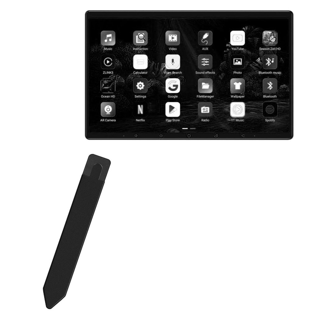 BoxWave Stylus Pouch Compatible with JOYING JY-UZD15N8-AR (15.1 in) - Stylus PortaPouch, Pen Stylii Holder Carrier Portable Self-Adhesive - Jet Black