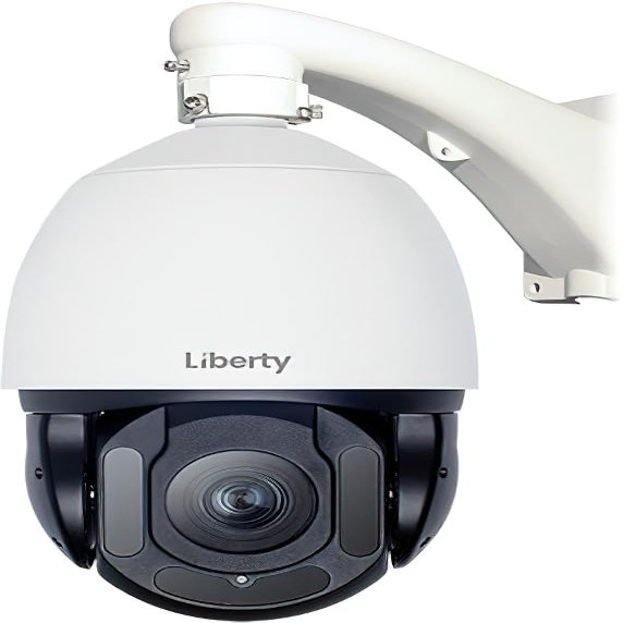 DirectNine Basics Liberty Security LA5PTZ33X Outdoor PTZ Camera, White; 33x Zoom; DWDR; IP66; 450' IR Range; 5 MP (2560x1944) Max Resolution; 24VAC