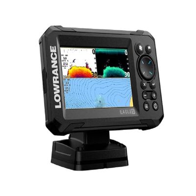 Eagle 5 SplitShot HD 5" IPS Screen, SplitShot HD transducer, C-MAP Inland Charts for The US, with Coverage of Over 17,000+ American Lakes