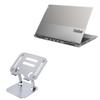 BoxWave Stand and Mount Compatible with Lenovo ThinkBook 16P - Executive VersaView Laptop Stand, Ergonomic Adjustable Viewing Angle Metallic Riser - Metallic Silver view 1