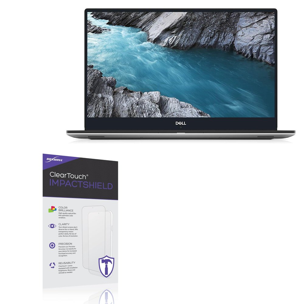 BoxWave Screen Protector Compatible with Dell XPS 15 (9570) - ClearTouch ImpactShield (2-Pack), Impenetrable Screen Protector Flexible Film