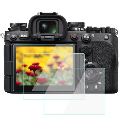 A9iii Screen Protector Anti-Scrach Anti-Bubble Ultra-Clear 9H Tempered Glass 3-Pack, Compatible for Sony A9 Mark III / a9iii Camera